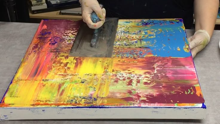🎨 Die Rakeltechnik – Wenn Farbe richtig ins Rutschen kommt